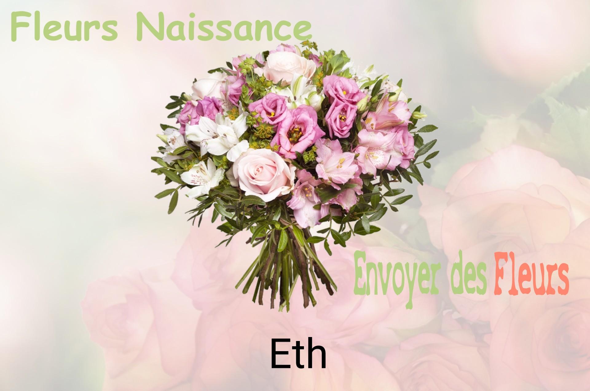 Bouquet de fleurs de naissance livré à Eth
